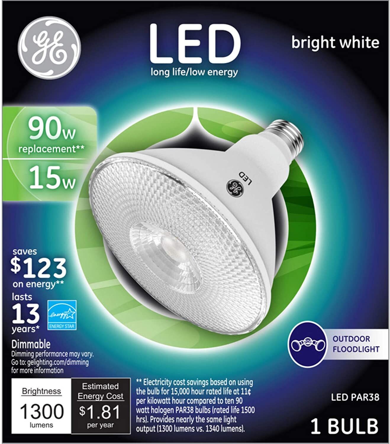 Led Bulb, Clear, 10.4 Oz