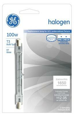 GE Halogen 150W Clear Quartz Bulb