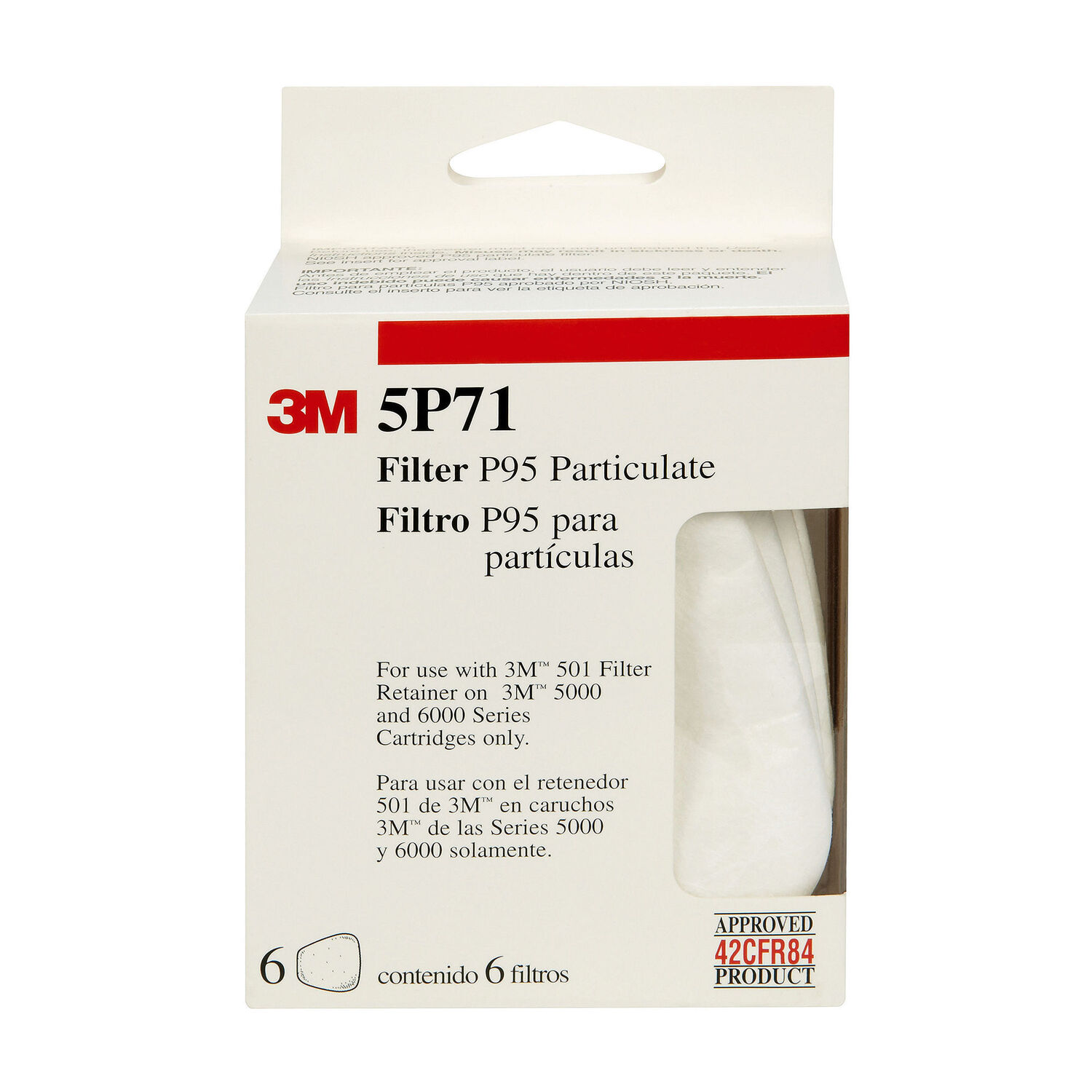 3M Particulate Filter, 6-Pk