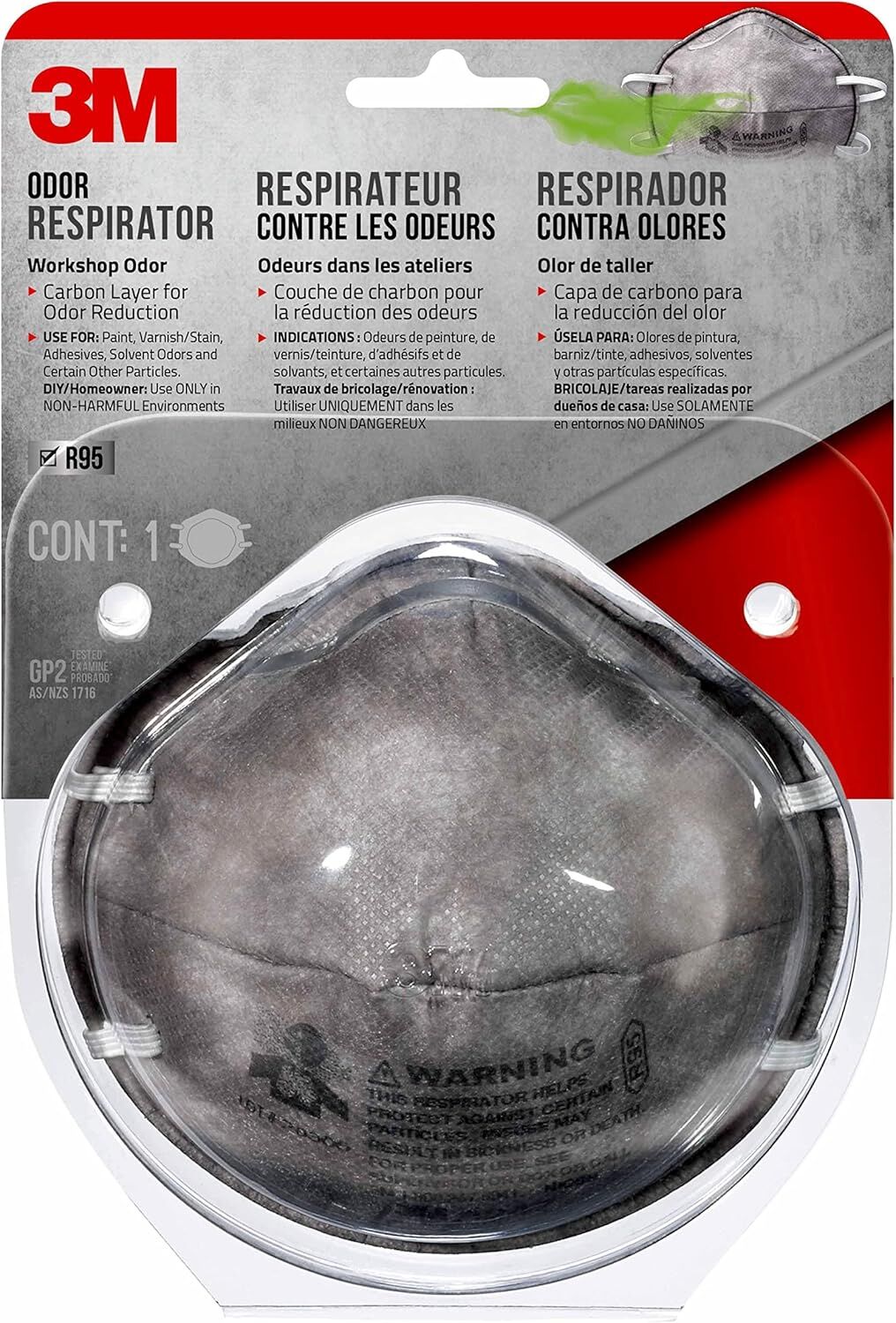 3M R95 Workshop Odor Respirator