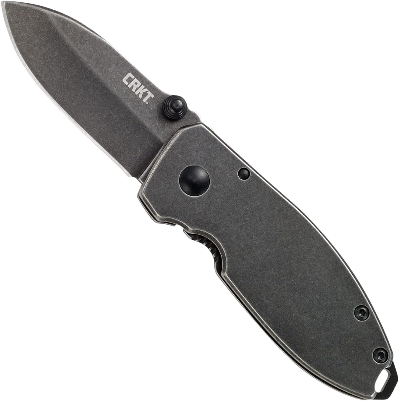 CRKT Squid Black Stonewash Everyday Carry Folding Knife, 2.1-In