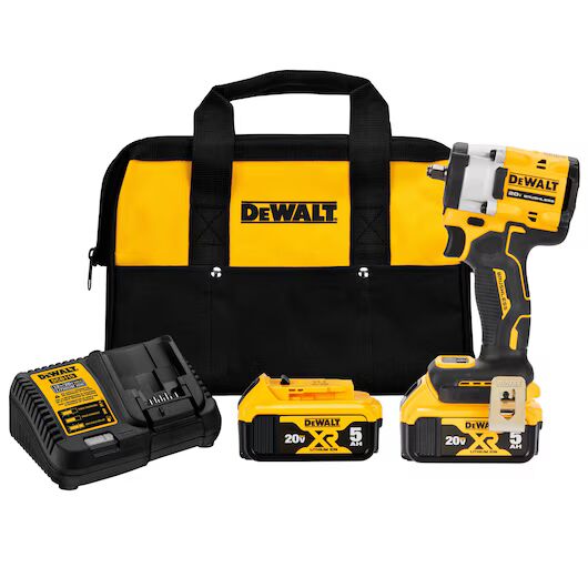 DEWALT ATOMIC 20V MAX 3/8-In Cordless Impact Wrench With Hog Ring Anvil Kit
