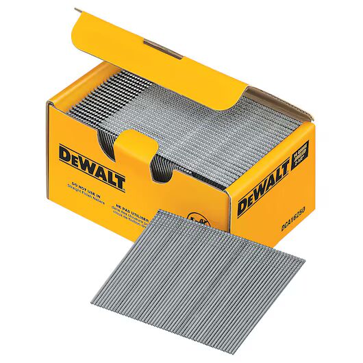 DEWALT 16 Gauge Angled Finish Nails, 2-In, 2500-Pk