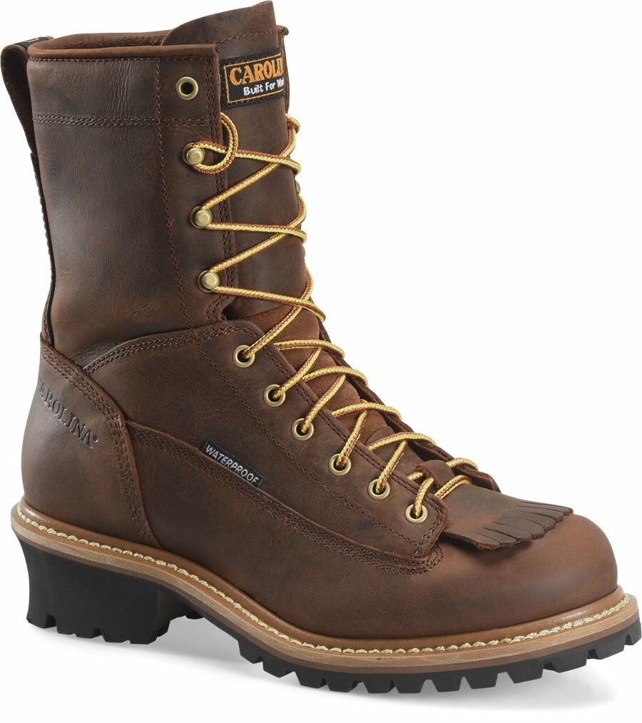Carolina Men's Spruce 8-In Soft Toe Waterproof Logger