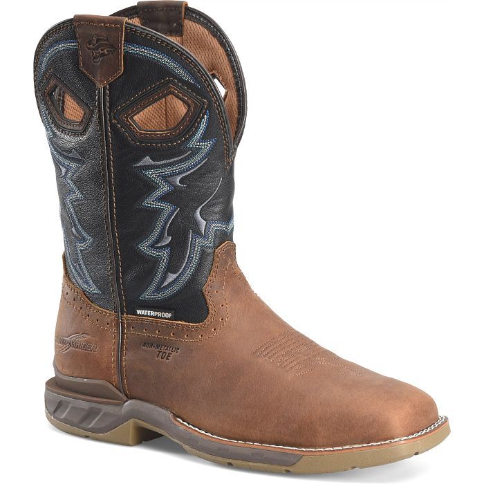 Double H Men's Geddy 11-In Waterproof Wide Square Composite Toe Roper Boot