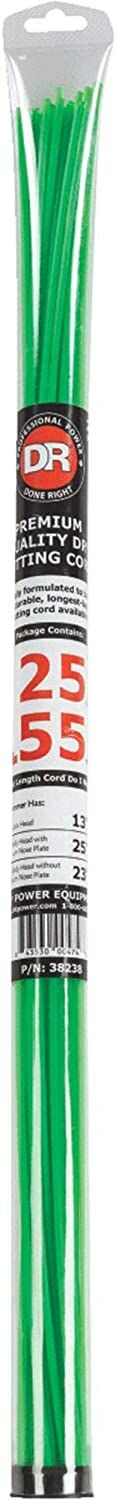 DR Power Equipment Green Premium Trimmer Cord Coil, 155-Mil x 25-In, 24-Ct