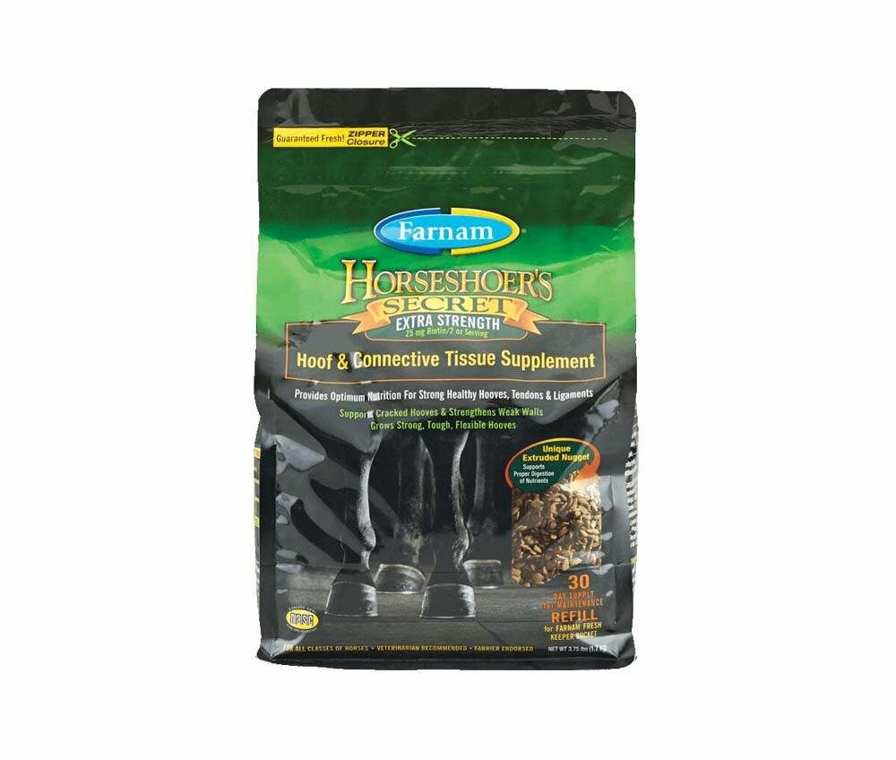 Farnam Horseshoer's Secret Extra Strength Hoof And Connective Tissue Supplement, 3.75-Lb