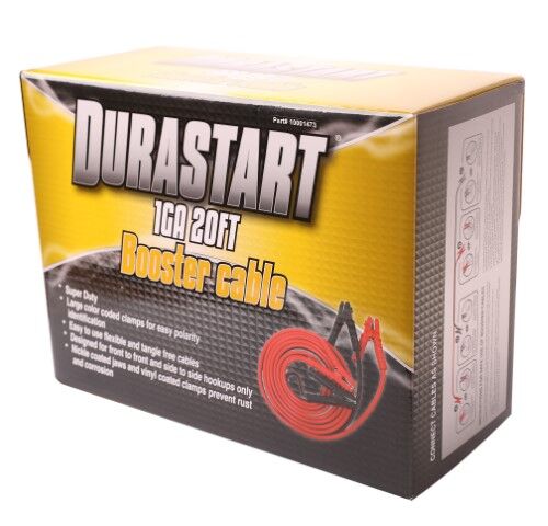 Durastart 1-Ga Jumper Cables, 20-Ft