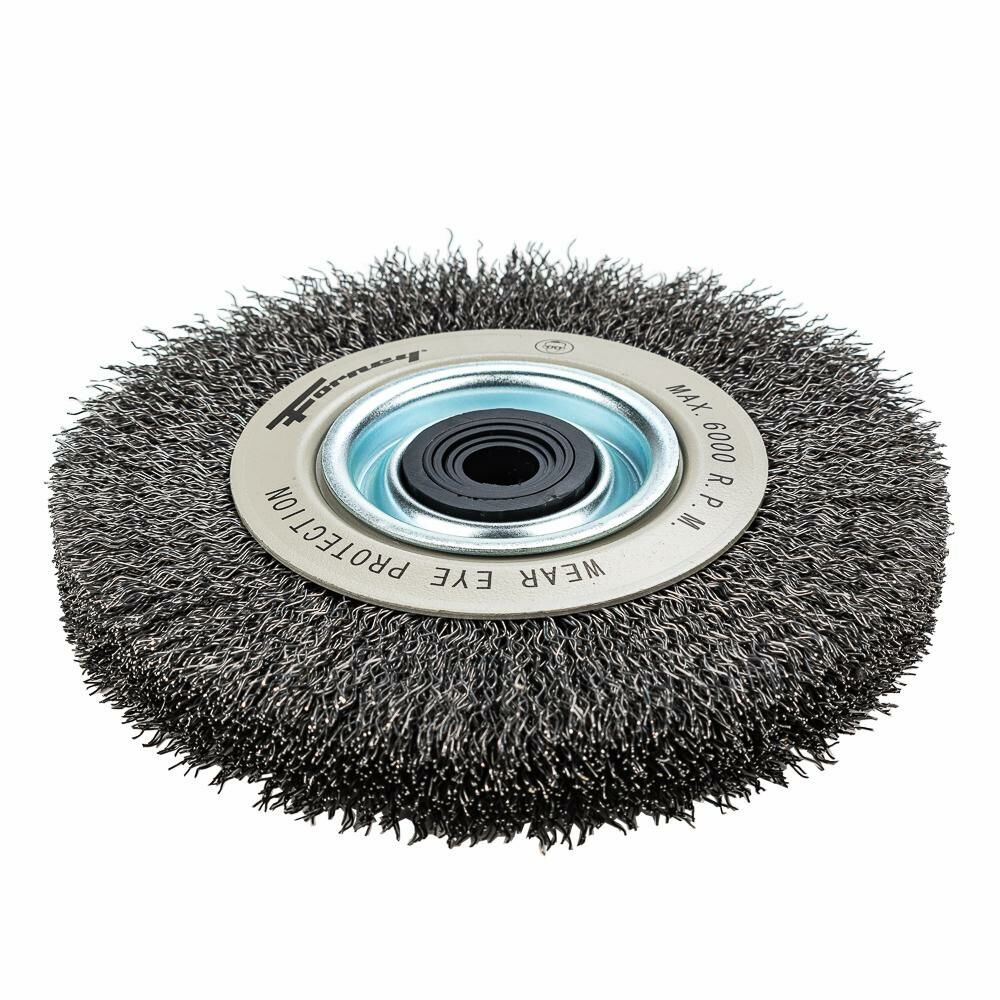 Command Pro Wire Wheel Crimped, 6" X 0.014" X 1/2" - 5/8"