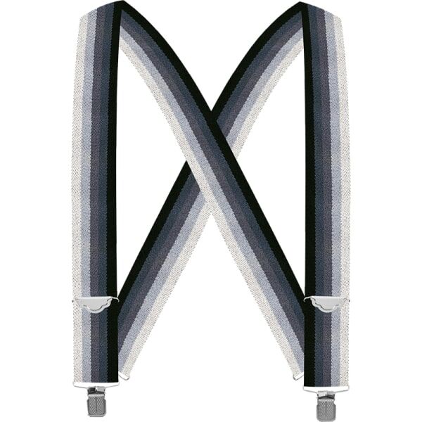 Welch Workwear Men's 2-In X-Back Casual Clip-On Suspender in Black Ombre, 46-In