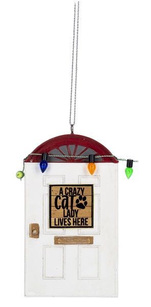 Ganz Crazy Cat Lady Front Door Ornament
