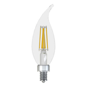 13325 Light Bulb Dimmable LED Soft White 500-Lumen Candelabra Base Bent Tip, 4 Piece