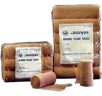 Animal Health International Jorgensen Brown Cling Gauze, 6-In x 5-yd
