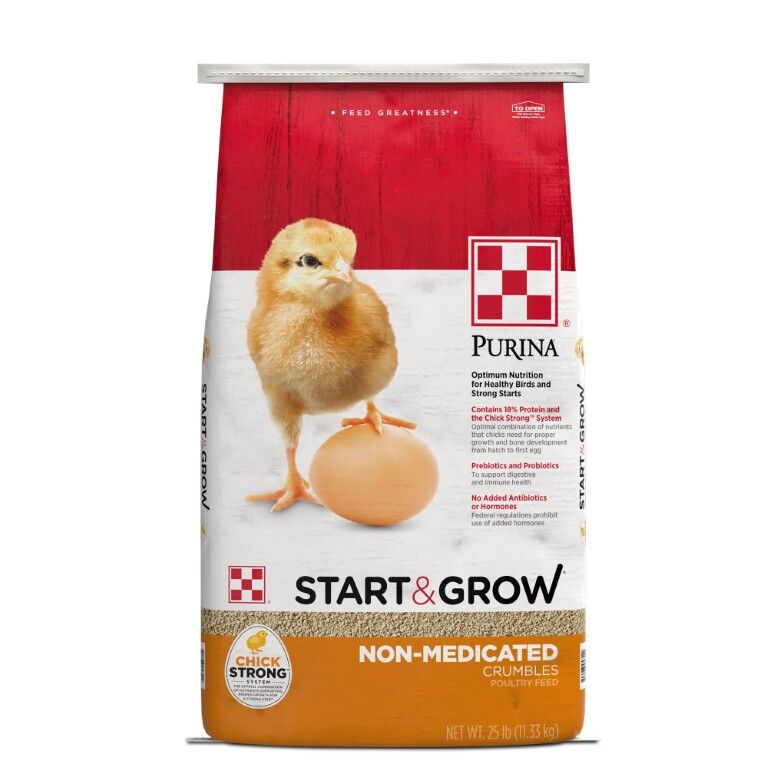 Purina Start & Grow Chick Feed Non-Medicated, 25-Lb