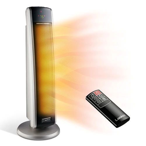 Lasko Digital Ceramic Tower Space Heater with Remote, 1500-Watts