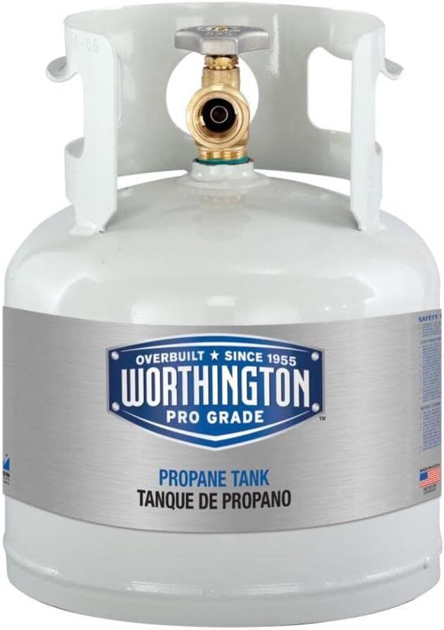 Worthington Steel Portable Propane Tank, 4 1/4-Lb