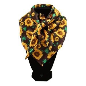 M & F Western Wild Rag Sunflower Print