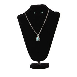 M & F Western Silver Strike Turquoise Oval Jewelry Set