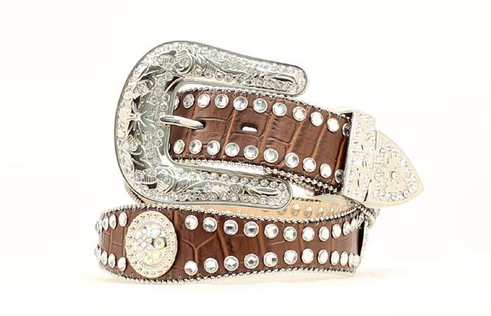 M & F Western Women's Blazin Roxx Rhinestone Concho Belt