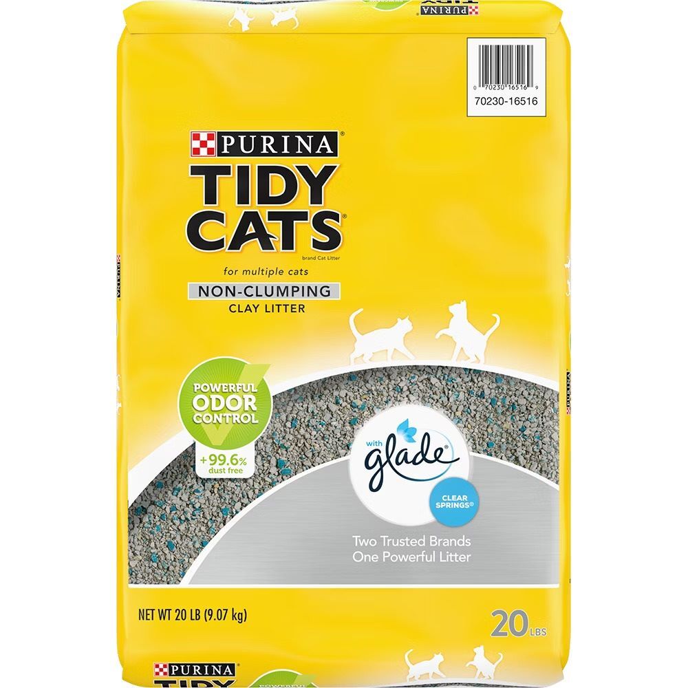 Purina Tidy Cats With Glade Clear Springs Non-Clumping Cat Litter, 50-Lb