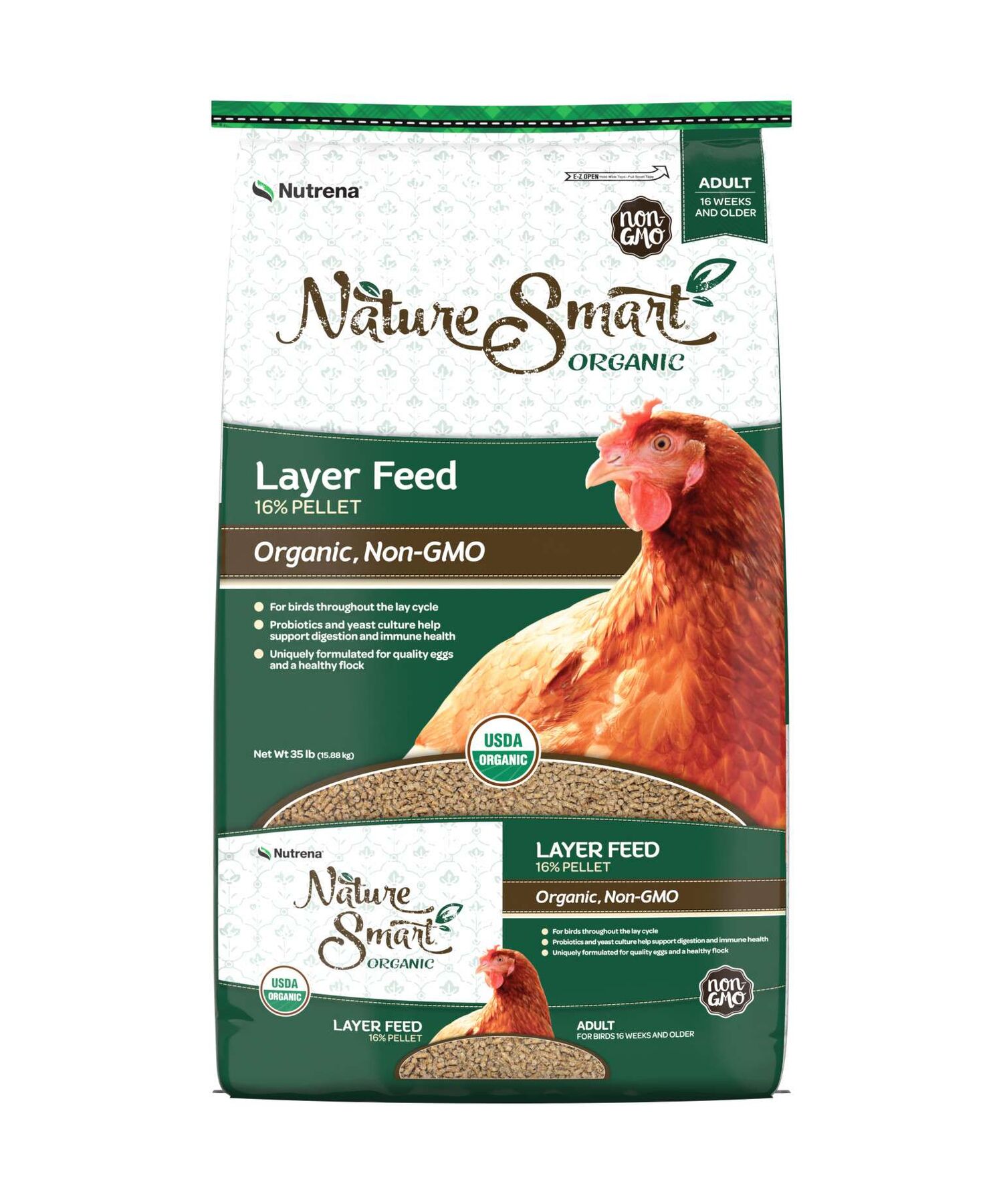 Nutrena Nature Smart Organic Layer Pellet Feed, 35-Lb
