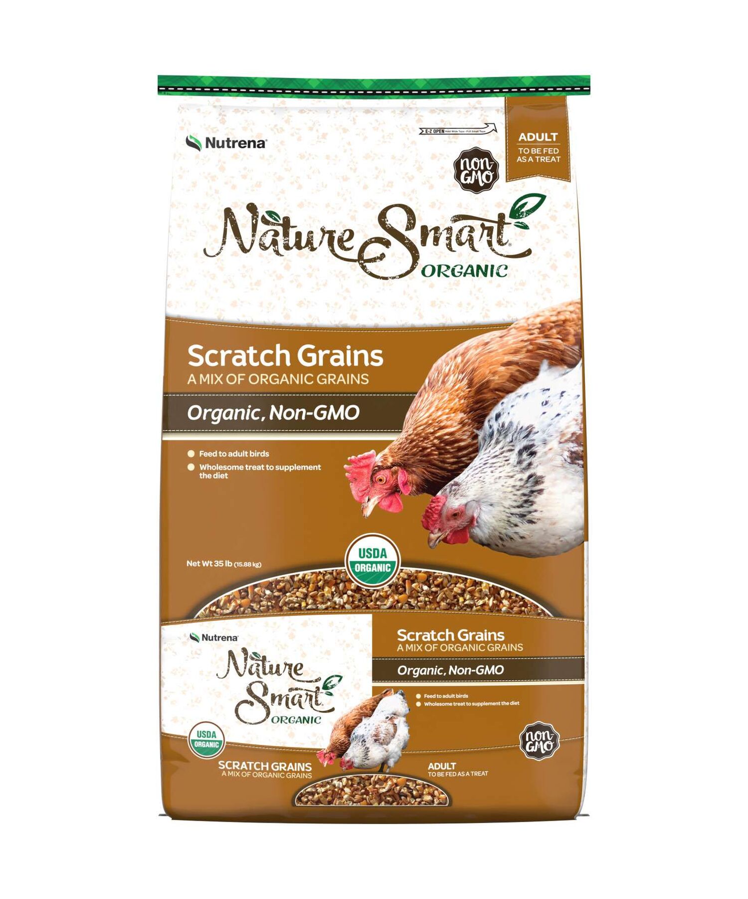 Nutrena Nature Smart Organic Scratch Grains, 35-Lb