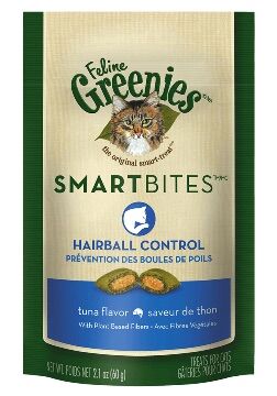 Feline Greenies™ Smartbites™ Hairball Control Treat, Tuna Flavor, 2.1-Oz