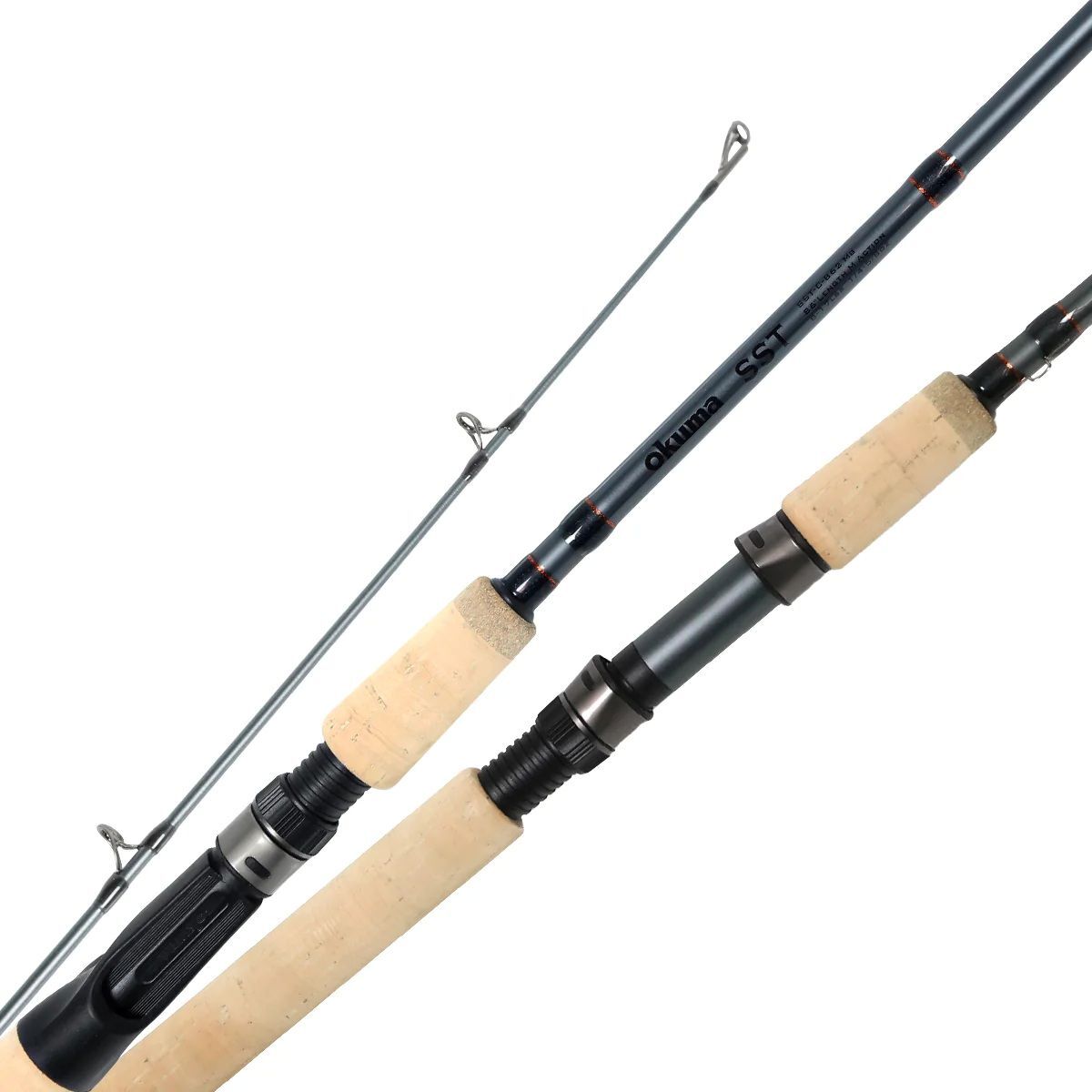 Okuma SST "a" Cork Grip 2-Piece Medium Light Fishing Pole, 8-1/2-Ft