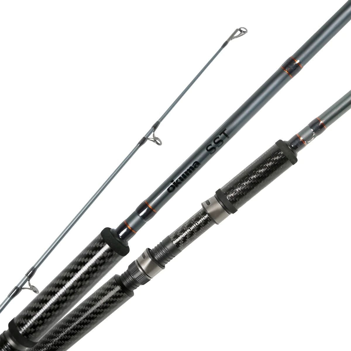 Okuma SST "a" Carbon Grip 2-Piece Medium Light Spinning Rod, 9-Ft 6-In