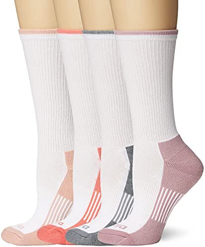Dickies Women's Moisture Control Crew Socks 6-Pk in White