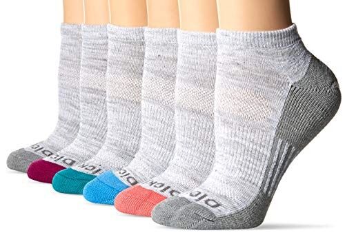 Dickies Men's Moisture Control No Show Socks 6-PK in Grey