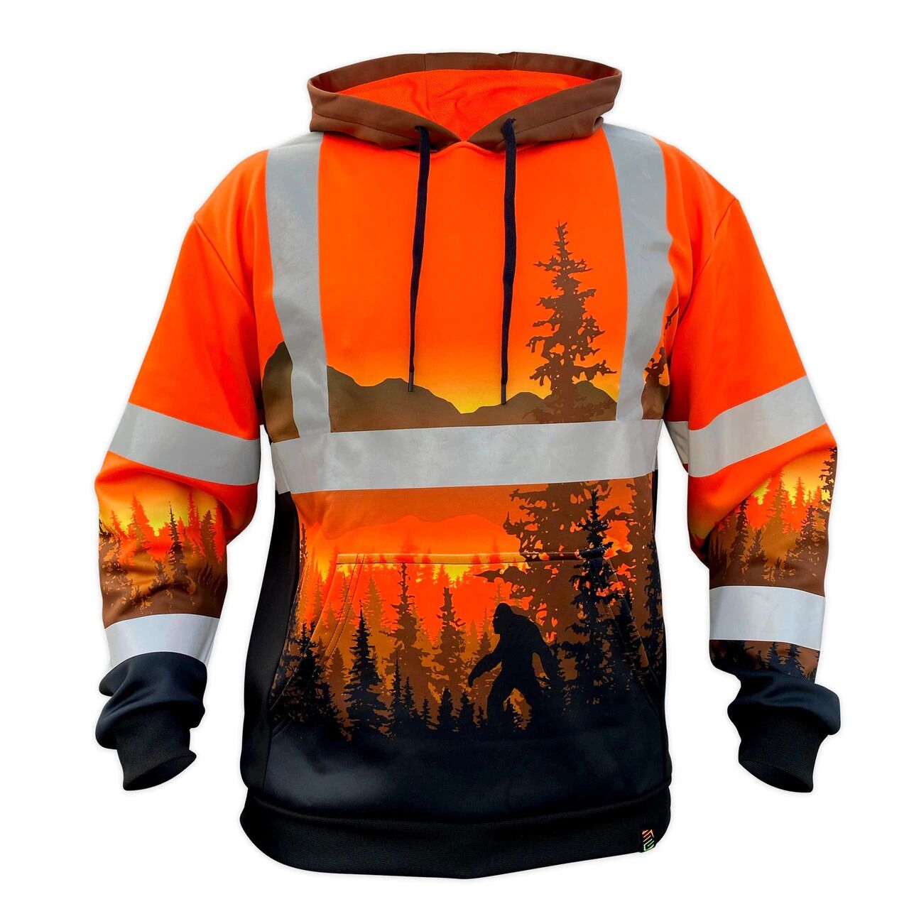 SafetyShirtz Men's SS360º ANSI Class 3 Wildland Sasquatch Safety Hoodie