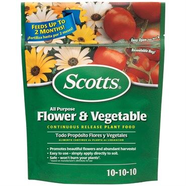 Scotts All Purpose Flower & Vegetable Plant Food, 10-10-10, 3-Lb