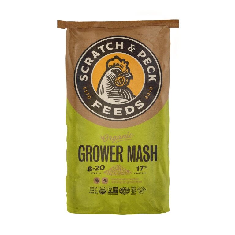 Scratch & Peck Feeds Organic Grower Mash, 40-Lb