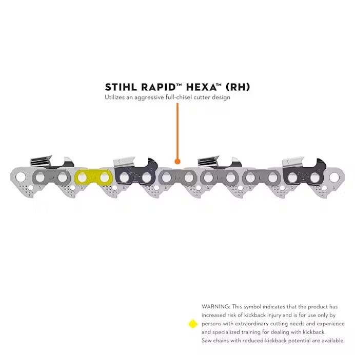 STIHL Rapid Hexa 3/8-in Pitch .063-In Gauge Chain Saw Chain, 7-Ft