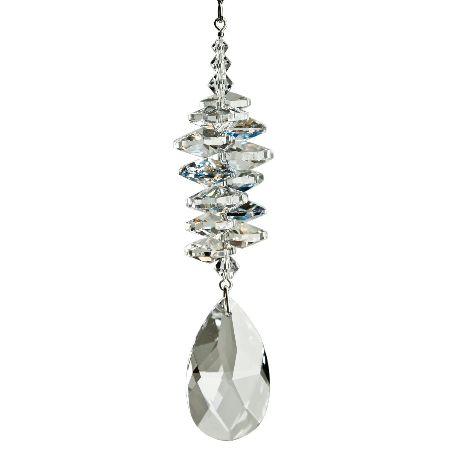 Woodstock Chimes Crystal Ice Cascade Suncatcher Almond