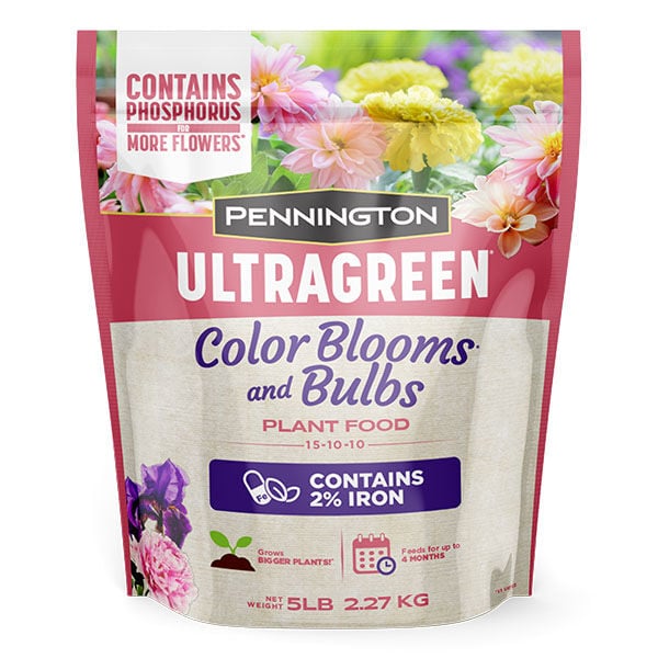 Pennington Ultragreen Color Blooms and Bulbs Plant Food 15-10-10, 5-Lb Bag
