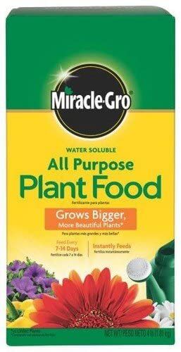 Miracle Gro Water Soluble All Purpose Plant Food, 4-lb Bag