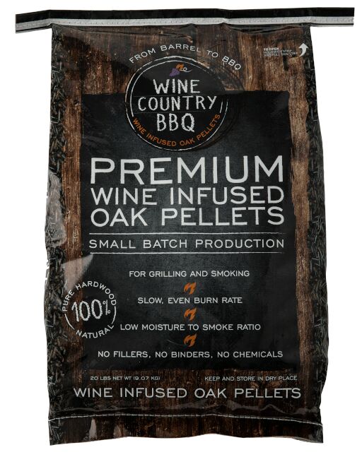Premium Wine Infused BBQ Pellet Fuel, 20-Lb