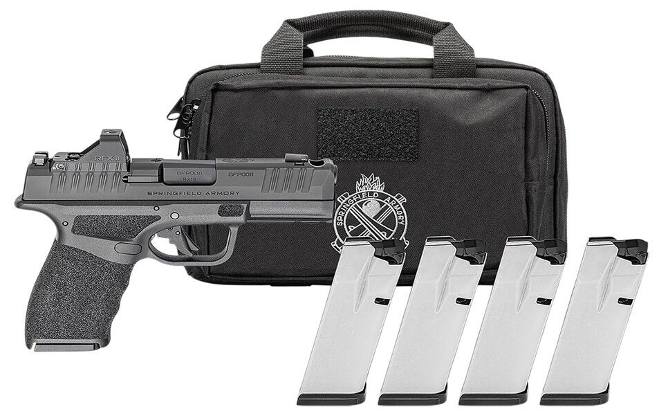 Springfield Armory Hellcat Pro Comp OSP 9MM Pistol Gear Pac, 15/17-Rd