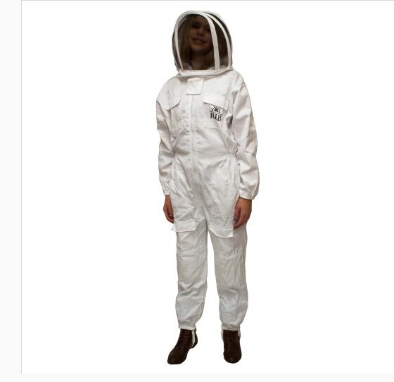 Full Beekeeping Suit with Fencing Veil, Medium