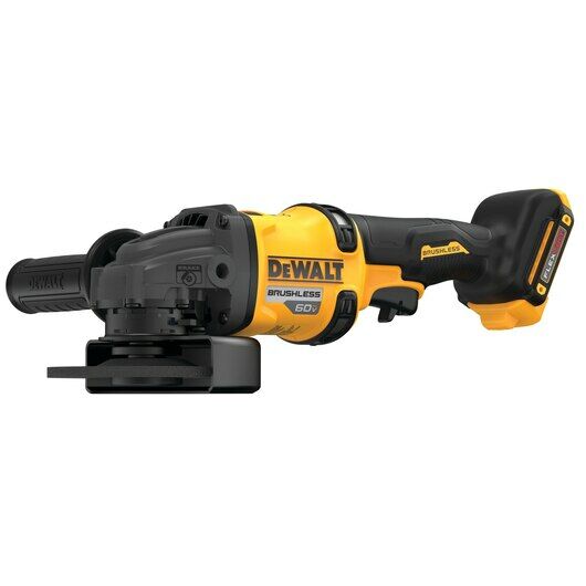 DEWALT 60-V Max Kickback Break Brushless Angle Grinder, 4 1/2-In - 6-In (Tool Only)