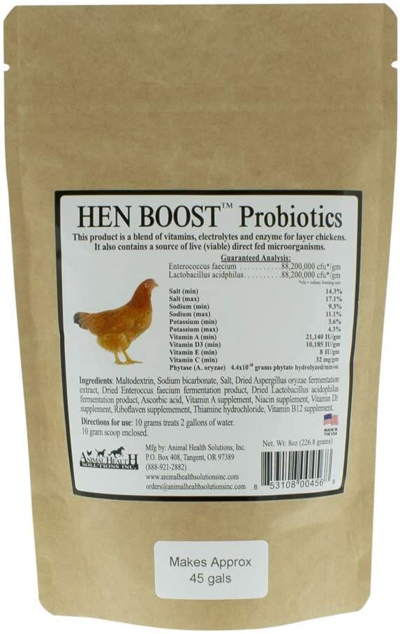 Hen Boost™ Probiotics & Digestive Enzymes for Chickens, 8-Oz Bag