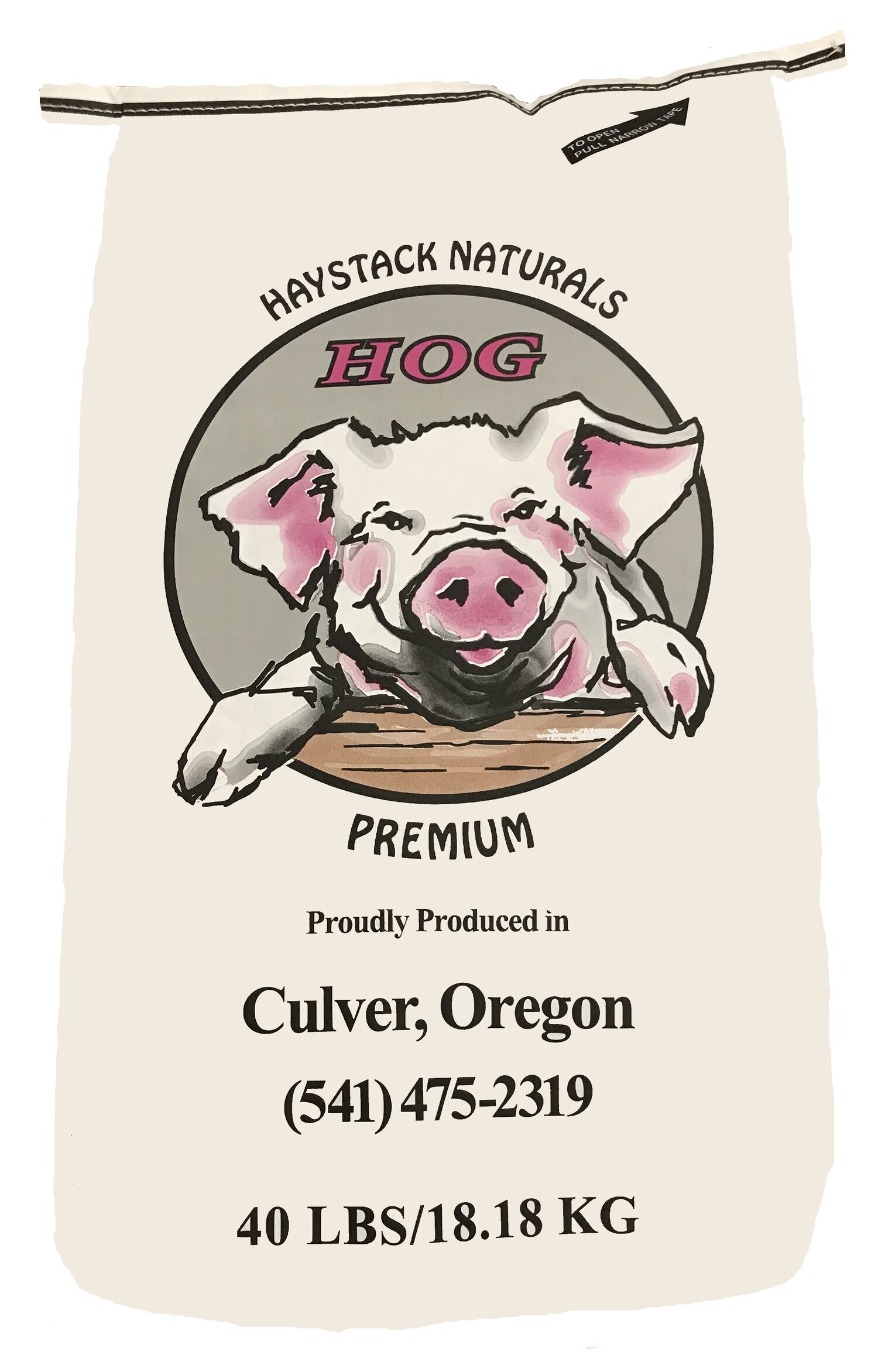 Haystack Farm & Feed Naturals Hog Grower 19%, 40-Lb