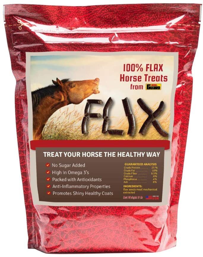 Horse Guard Flix 100% Flax Horse Treats, 9-Lb