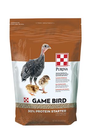 Purina Game Bird 30% Protein Starter Crumbles, 10-Lb