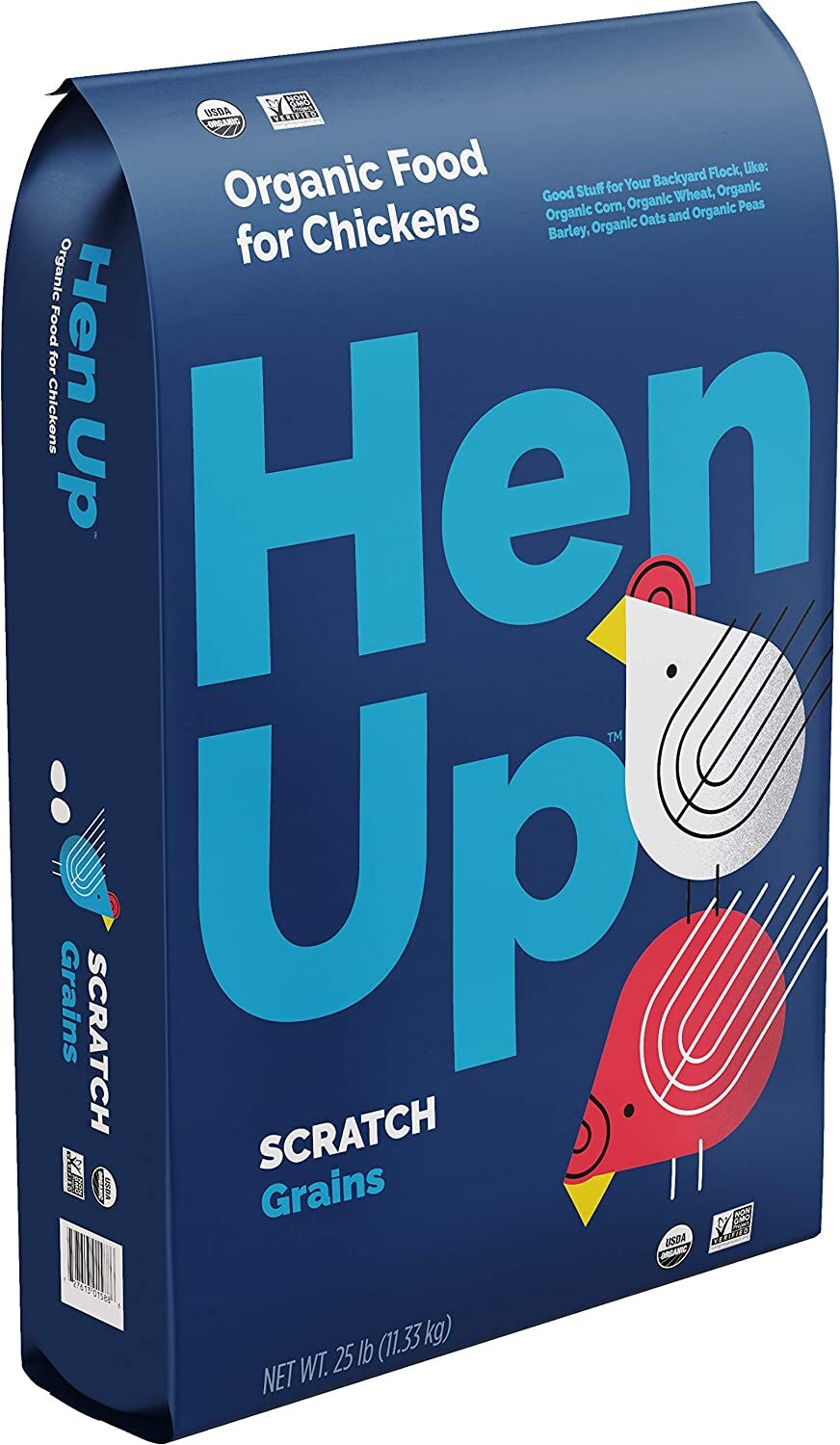Hen Up Organic Scratch Grains, 25-Lb