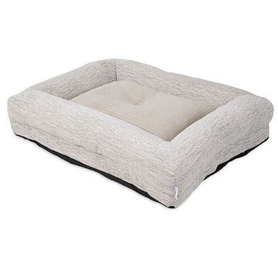 La-Z-Boy Salt & Pepper Rosie Lounger Dog Bed, 36-In x 28-In