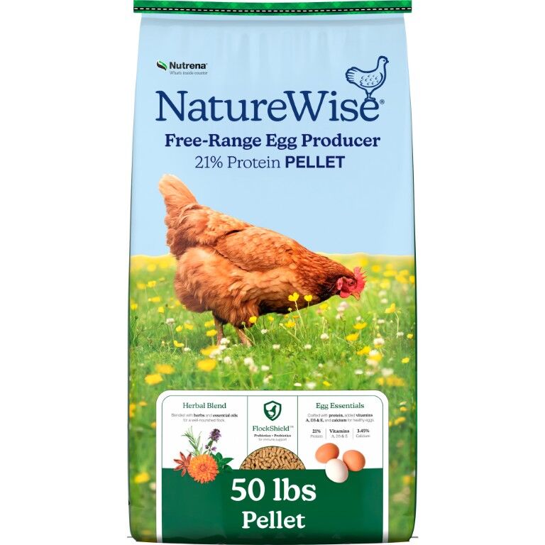 Nutrena NatureWise Free-Range Egg Producer 21% Protein Pellet, 50-Lb