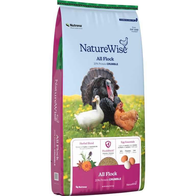 Nutrena NatureWise All Flock 20% Protein Crumble, 40-Lb